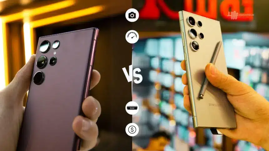 Samsung 22 Ultra vs Samsung 24 ultra (hashtechwave)