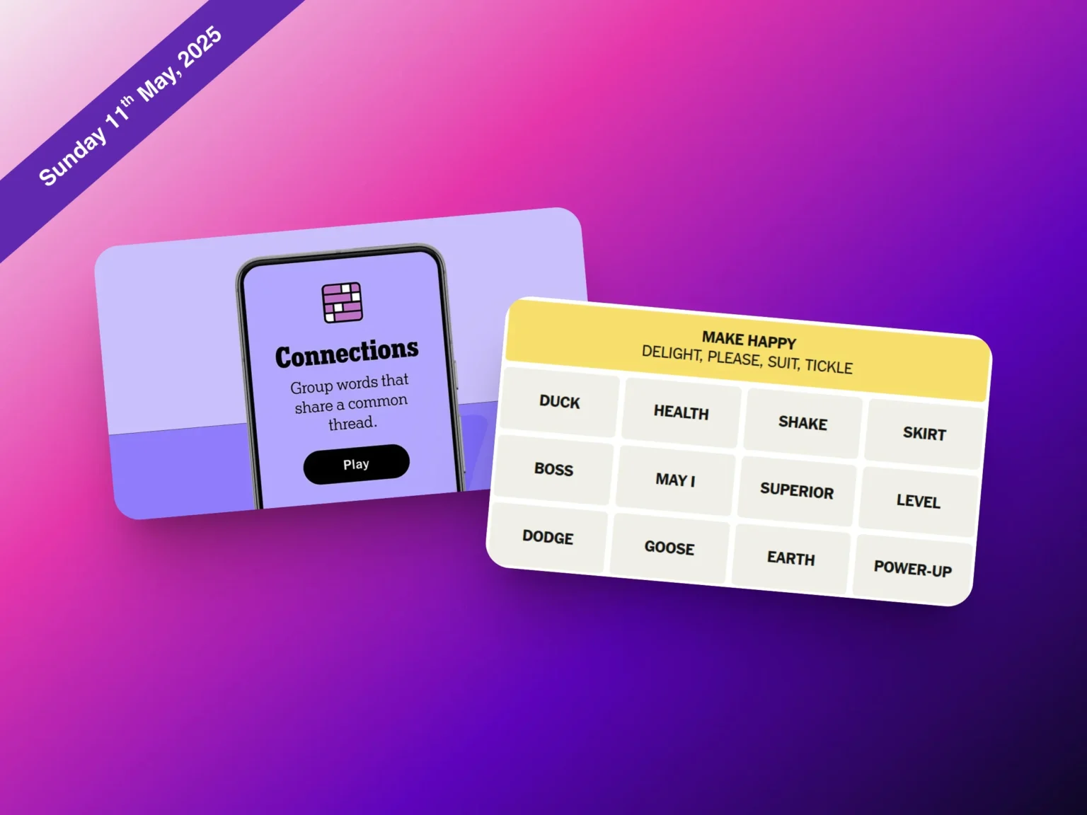 Daily NYT Connections 700 Puzzle hints 11 May 2025 - hashtechwave
