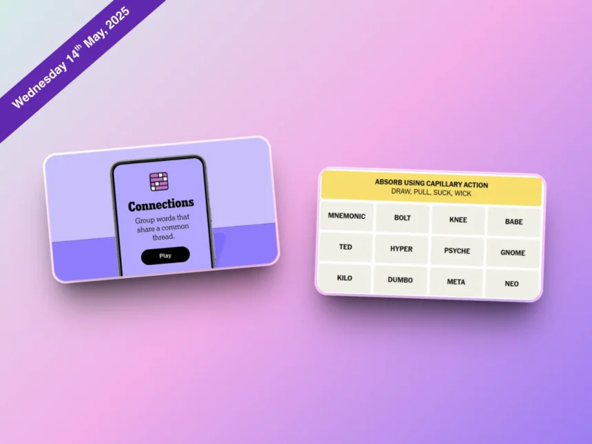 NYT Connections Today May 14, 2025: Hints and Answer 1 Daily NYT Connections 703 Puzzle hints 14 May 2025 - hashtechwave