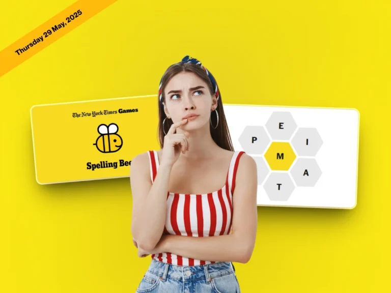 NYT Spelling Bee May 29, 2025 – Puzzle Answers & Pangram 1 NYT Spelling Bee answers 27 May 2025 and Pangram today