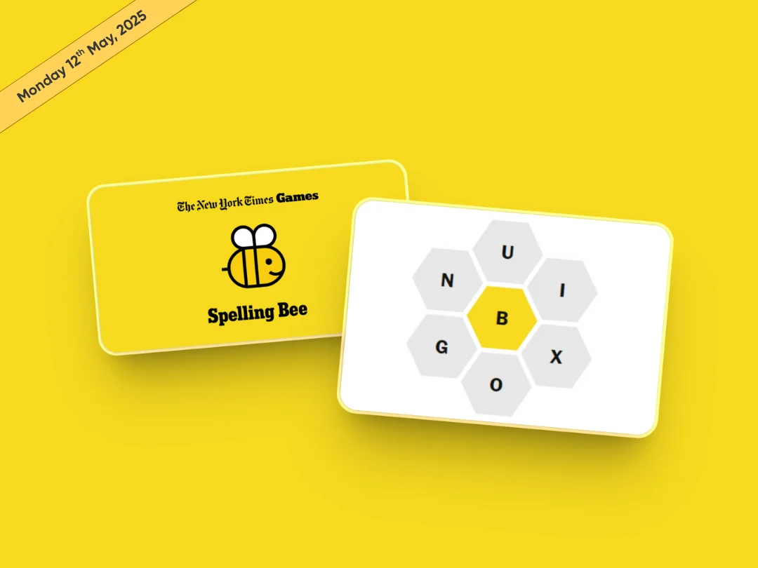 Today NYT Spelling Bee 12 May 2025 Answers and Pangram - Hashtechwave