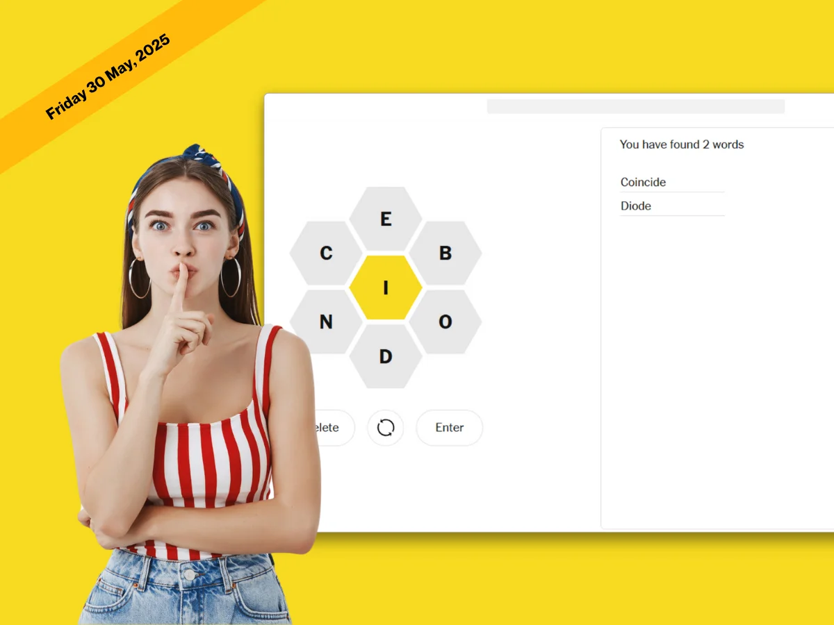 Today Spelling Bee May 30, 2025 and Pangram today