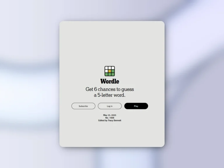 Wordle hints today (#1426) for May 15, 2025 – Daily puzzle answer