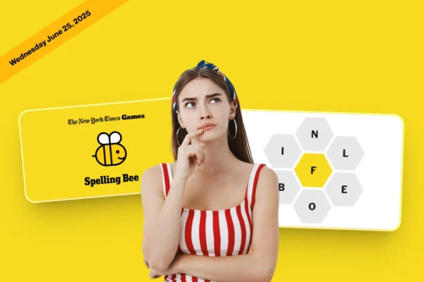 NYT Spelling Bee answers June 25, 2025 and Pangram today