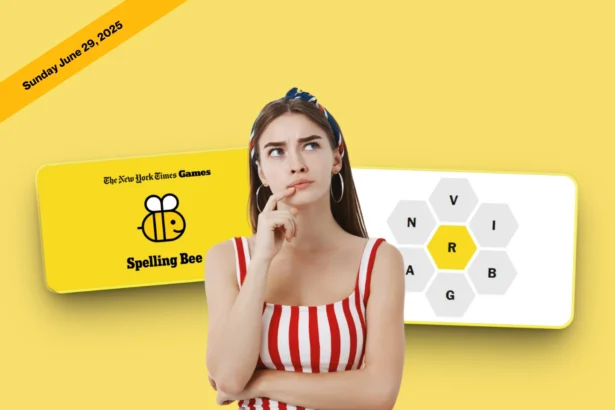 NYT Spelling Bee answers June 29, 2025 and Pangram today
