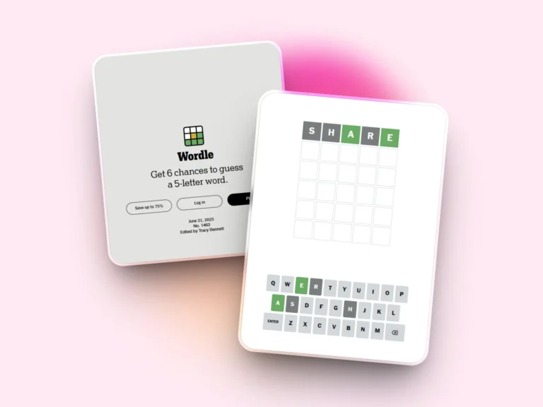 NYT Wordle hint and answer for June 21, 2025 of Puzzle #1463