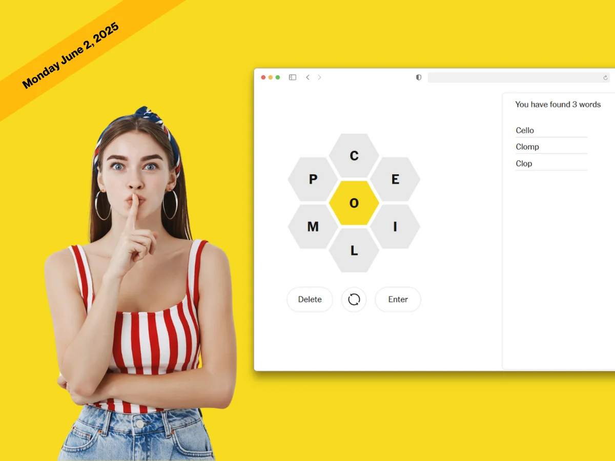Today Spelling Bee answers June 2, 2025 and Pangram today