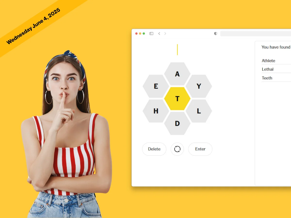 Today Spelling Bee answers June 4, 2025 and Pangram today