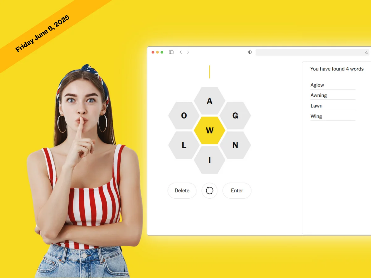 Today Spelling Bee answers June 6, 2025 and Pangram today
