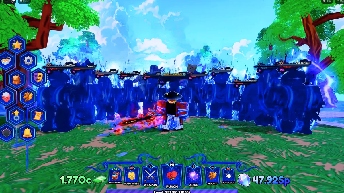gameplay of arise crossover roblox