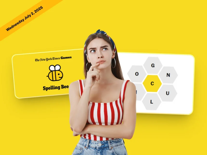 NYT Spelling Bee answers July 2 2025 and Pangram today
