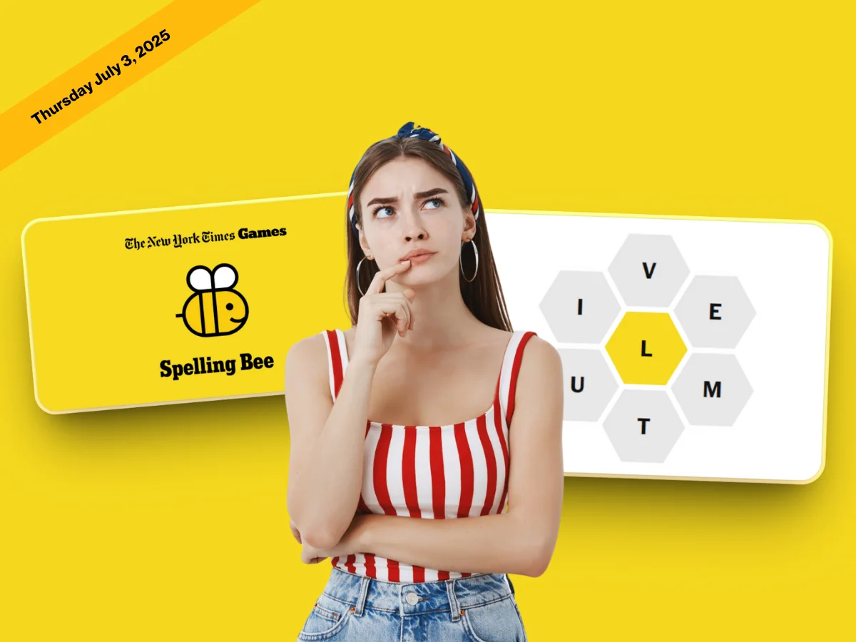 NYT Spelling Bee answers July 3, 2025 and Pangram today