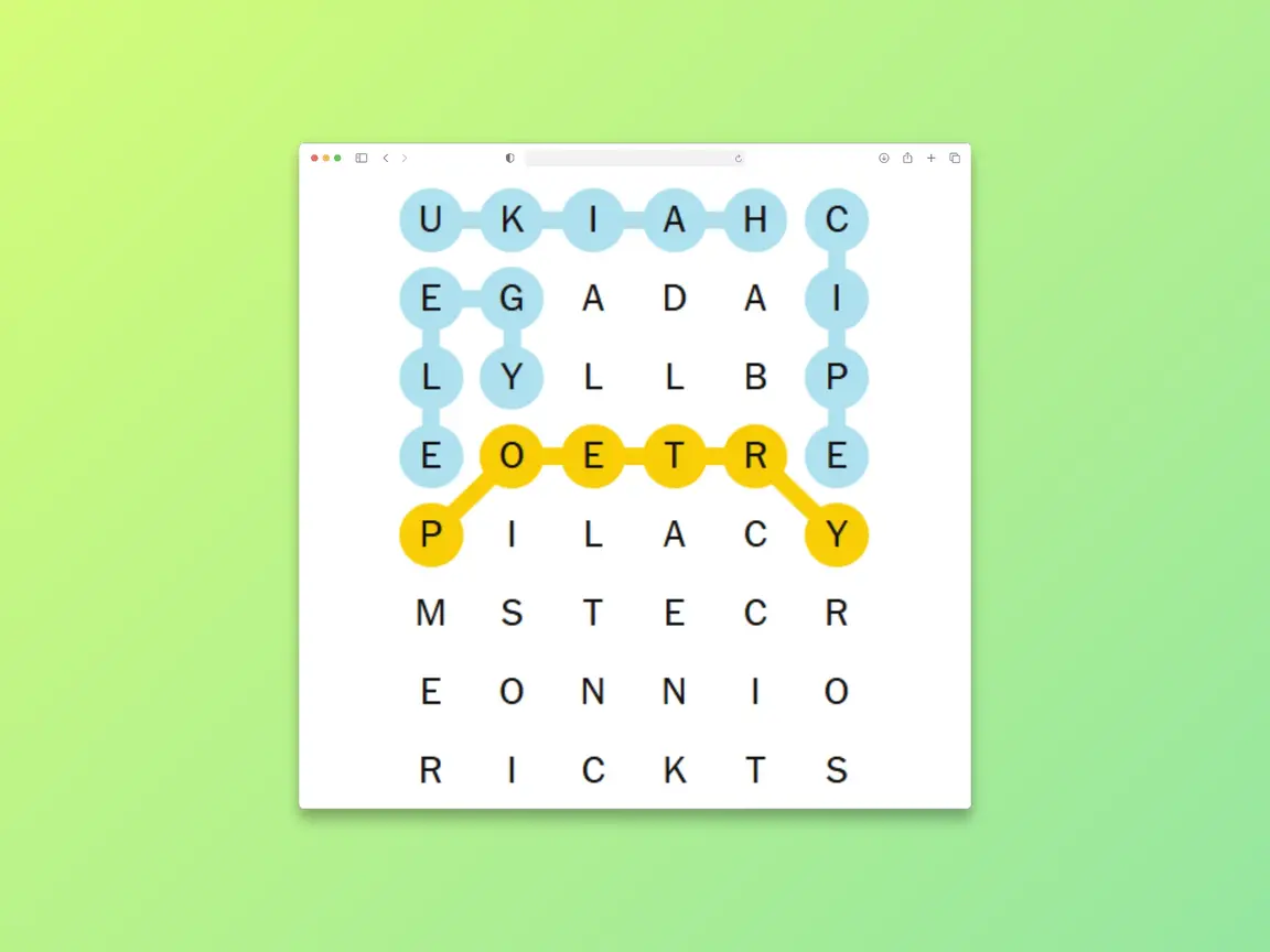 NYT Strands Spanagram (#495) today 11 July, 2025