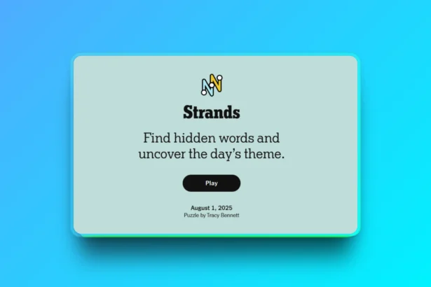 NYT Strands hints today with answers August 1, 2025 guide