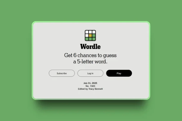 NYT Wordle hints and answers for Puzzle #1503 on 31 July