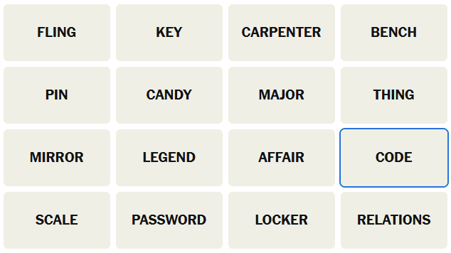NYT Connections July 8, 2025