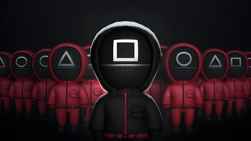 Squid Game The Final Games Codes Roblox characters on podium in July 2025 event