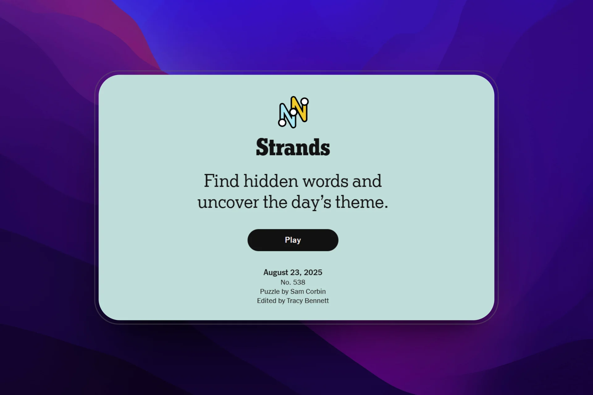 NYT Strands hints today with answers August 23, 2025