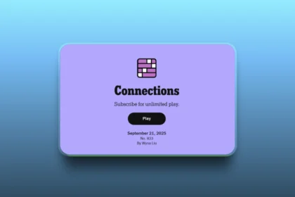 Daily NYT Connections September 21, 2025 (#833 Puzzle) connections