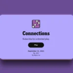 Daily NYT Connections September 23, 2025 (#835 Puzzle) connections