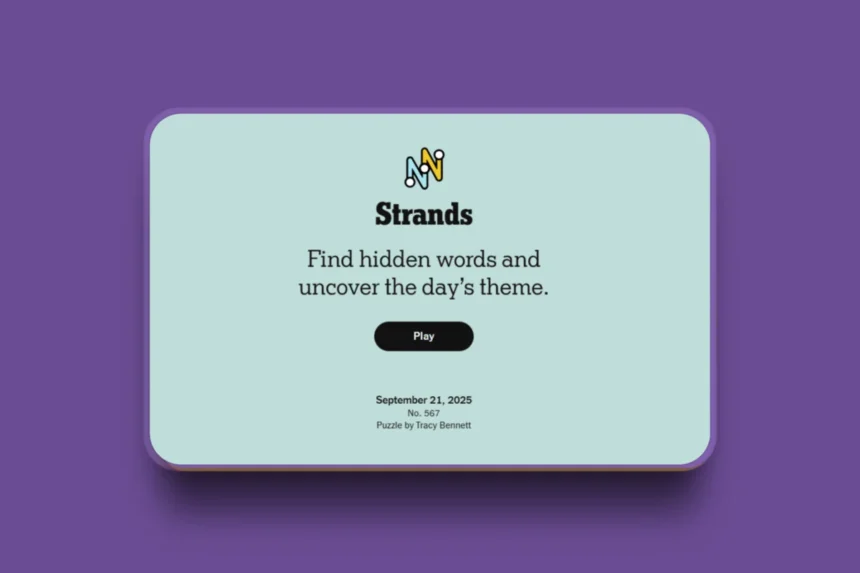 NYT Strands hints today with answers September 21, 2025