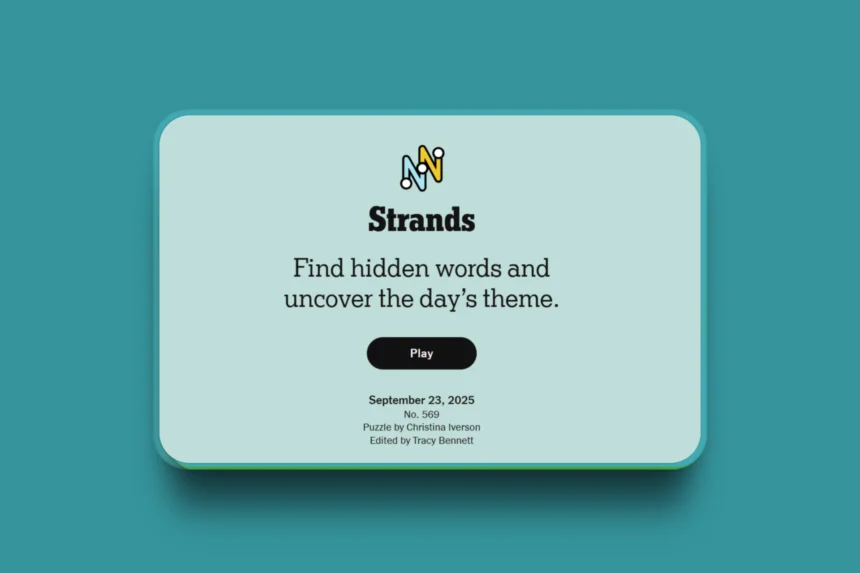 NYT Strands hints today with answers September 23, 2025