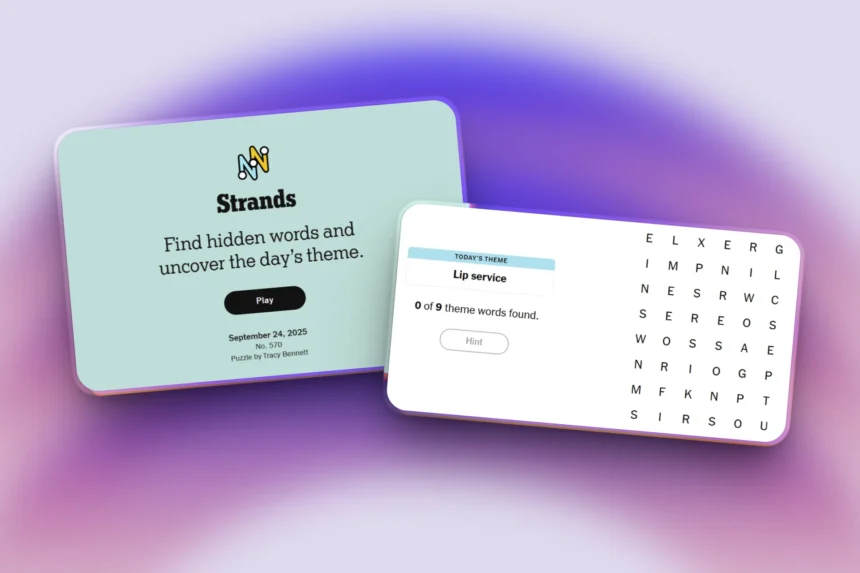 NYT Strands hints today with answers September 24, 2025