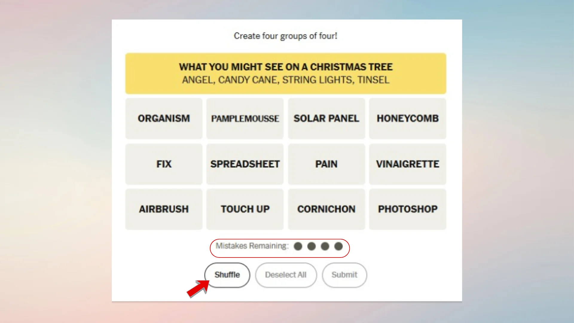 Shuffle to Break the Pattern