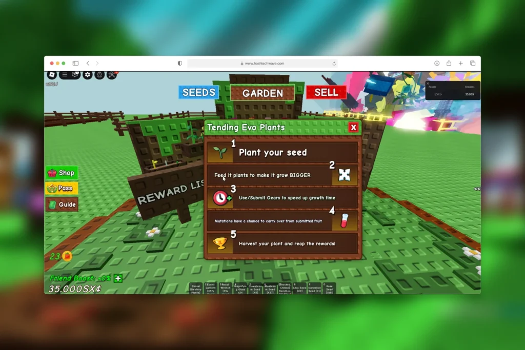 Steps to Tend Plants in Grow a Garden