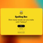 NYT Spelling Bee Pangram today Nov 15, 2025