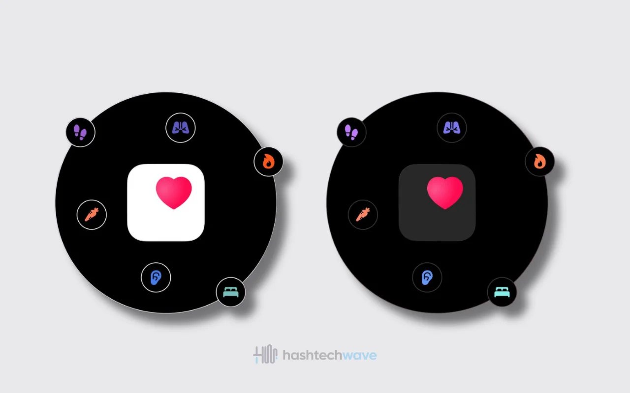 Graphic illustration of ChatGPT Health data integrations. A central heart icon is surrounded by activity markers for steps, sleep, and calories, representing the syncing capabilities with Apple Health, MyFitnessPal, and wearable devices.