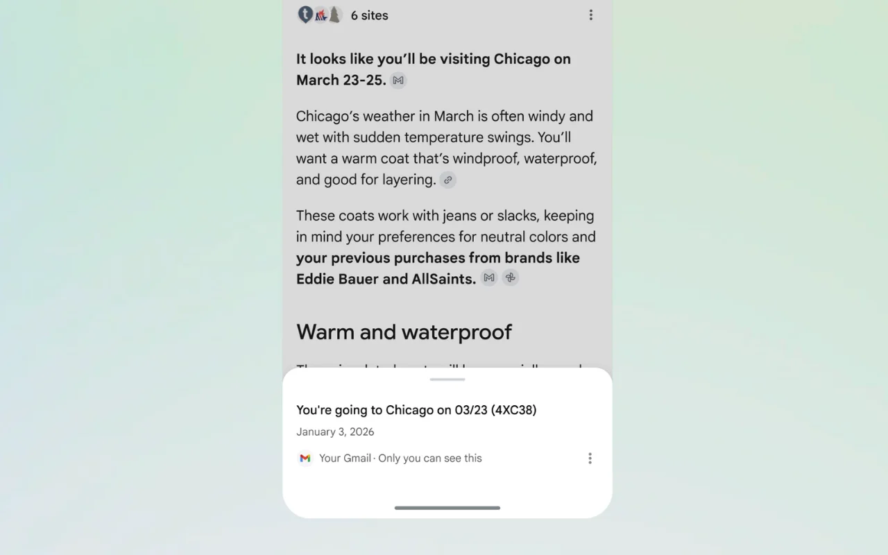 Google Personal Intelligence in AI Mode Explained 3 What Is Google Personal Intelligence AI Mode