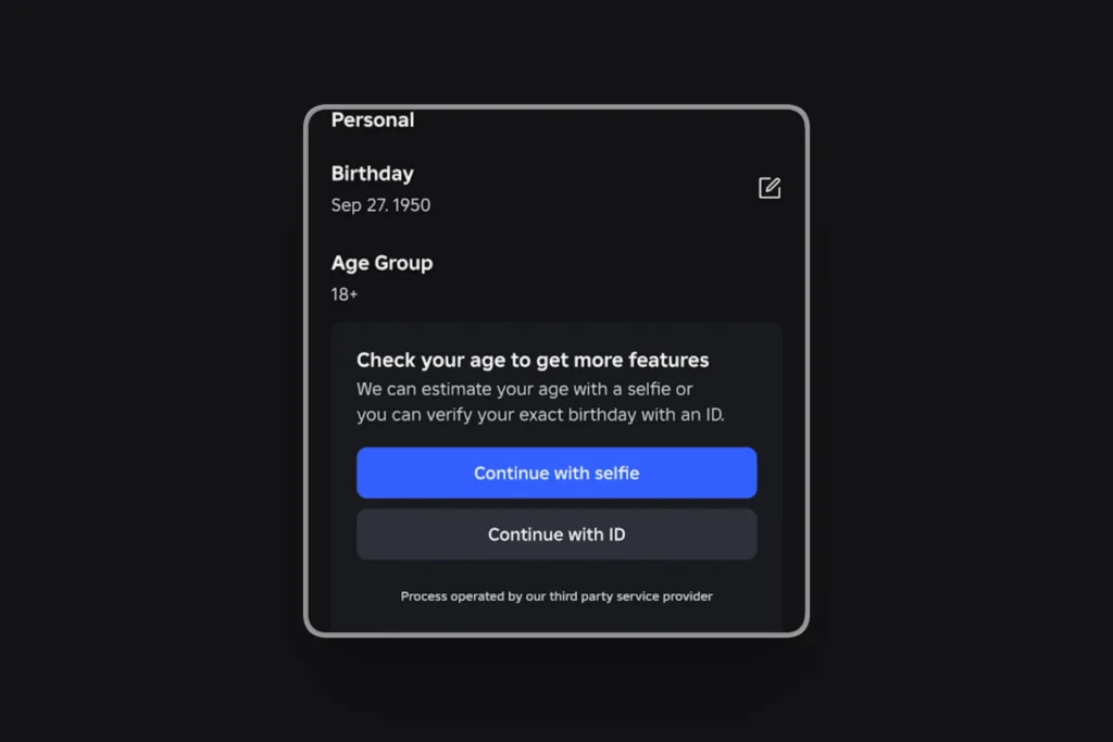 roblox age verification step 2