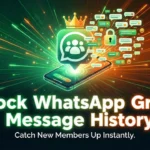 WhatsApp Group Message History