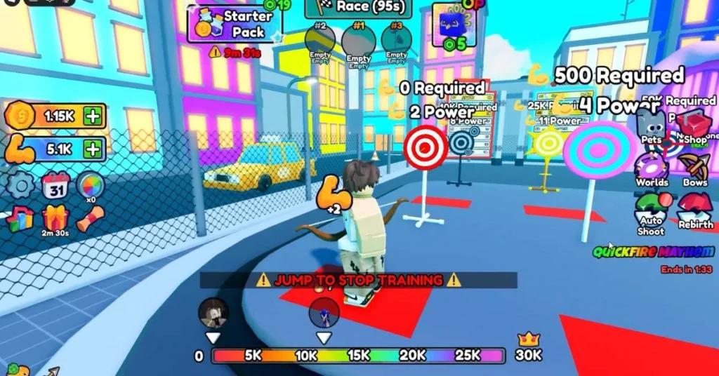 roblox archer training gameplay