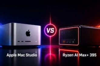 AMD Strix Halo vs Apple M5 Mac Studio workstation comparison for AI developers