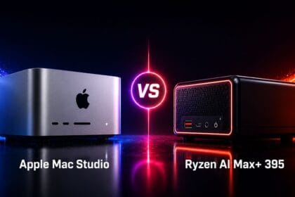 AMD Strix Halo vs Apple M5 Mac Studio workstation comparison for AI developers
