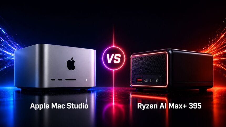 AMD Strix Halo vs Apple Mac Studio M5: Which AI Workstation Wins in 2026? 1 AMD Strix Halo vs Apple M5 Mac Studio workstation comparison for AI developers