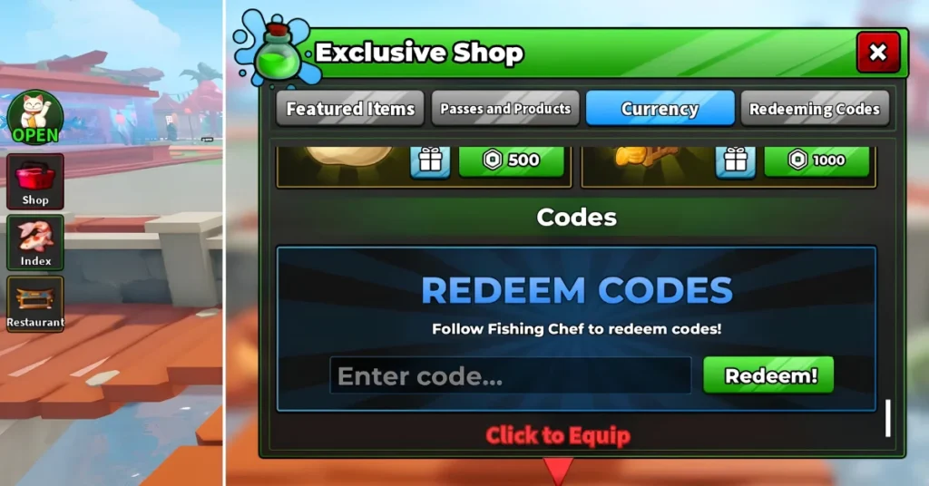 Fishing Chef Codes 